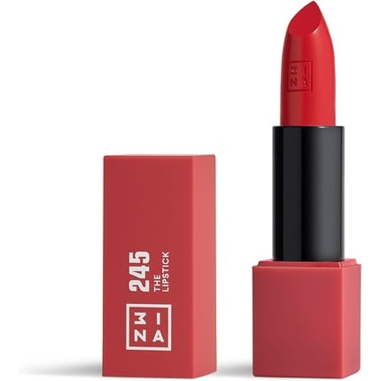 Makeup The Lipstick 245 Rose Red Lipstick with Vitamin E and Shea Butter Long Lasting Lip Color Matte Finish Creamy Vegan Cruelty Free , 3Ina