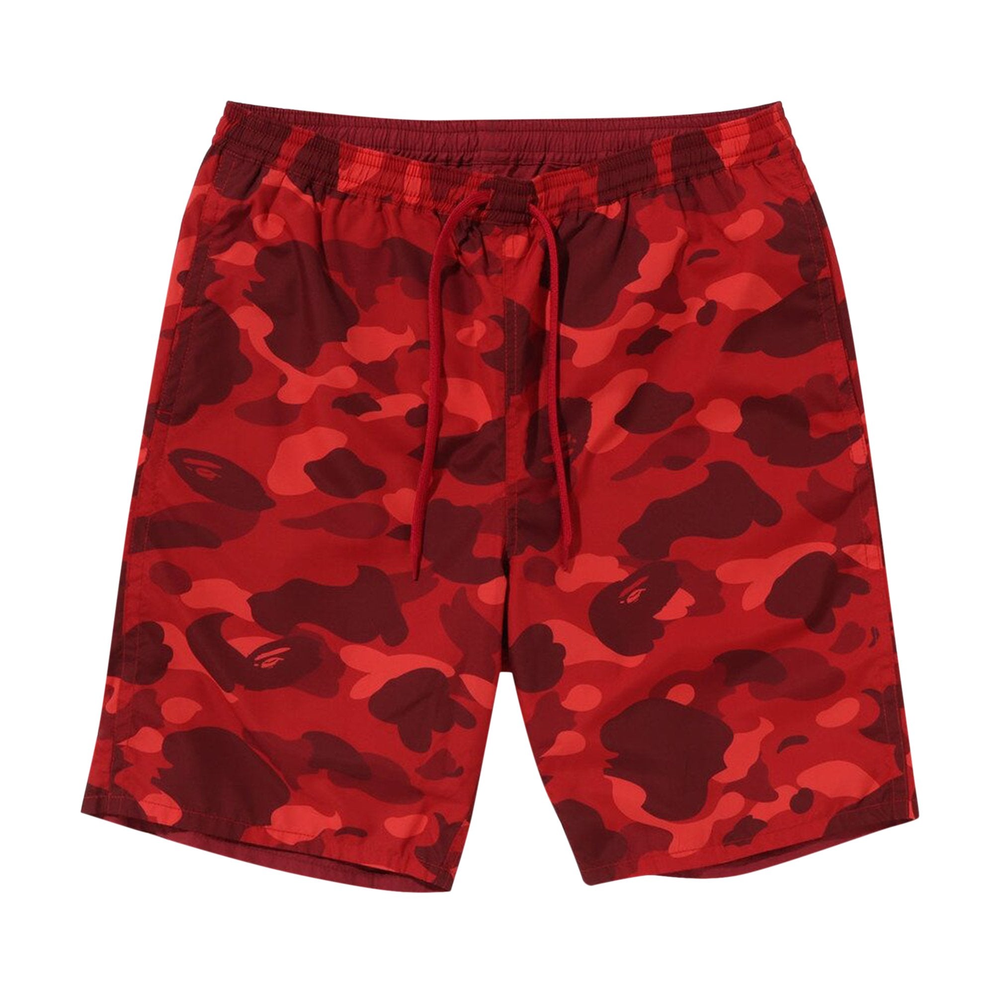 شورت BAPE Color Camo Shark Reversible، أحمر