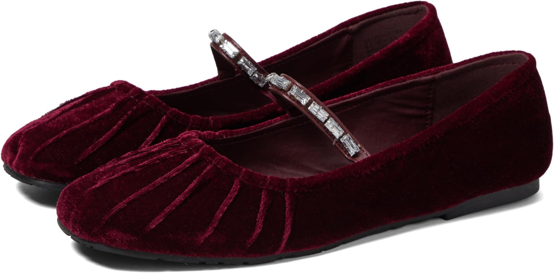 Eimar Kenneth Cole Reaction Ballet Flats, Burgundy Velvet