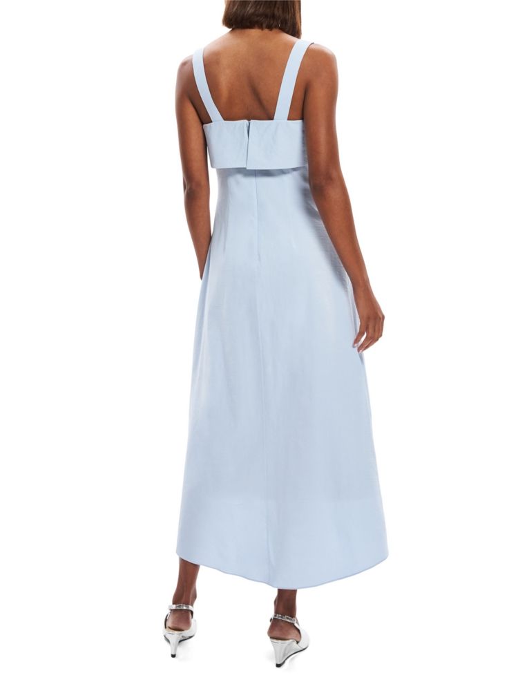 Theory Linen Blend Midi Dress in Breeze