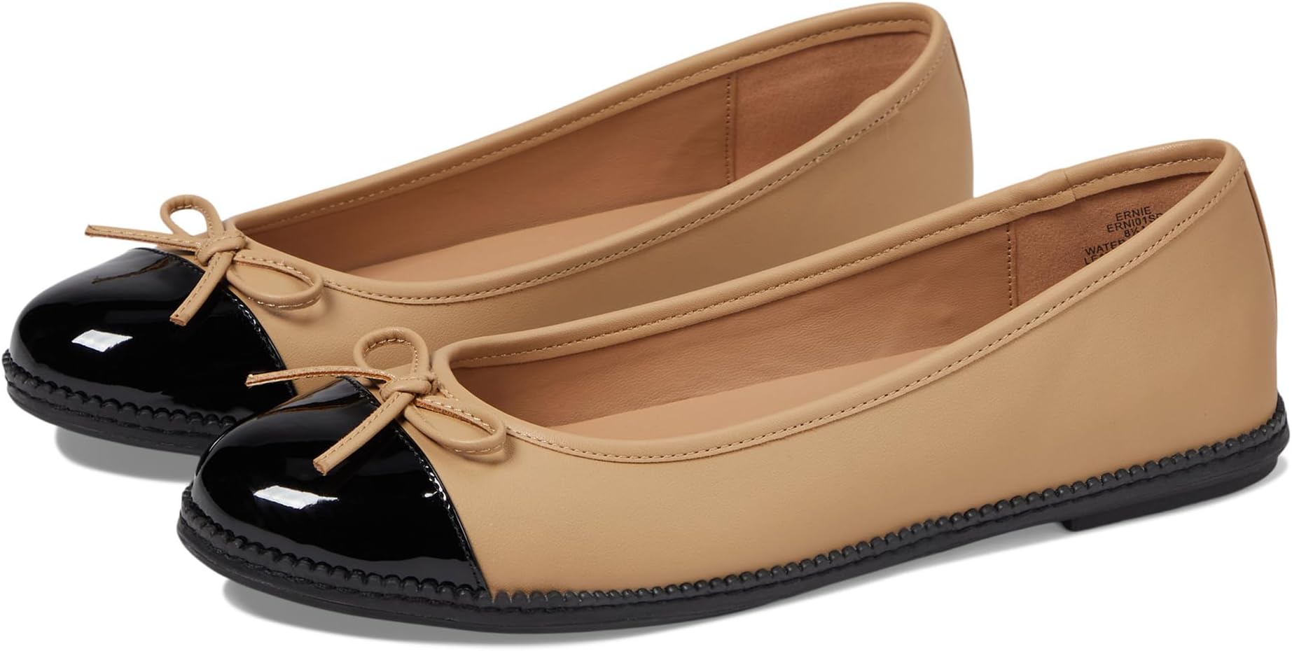 Erni Waterproof Blondo Sand Leather Ballerinas