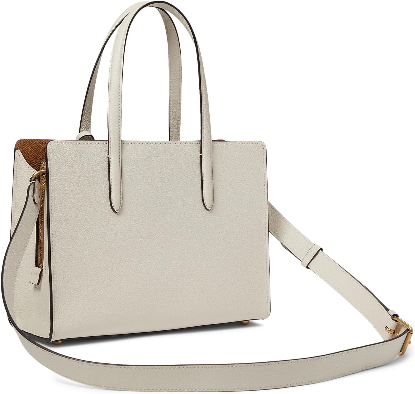 Carter 28 Bag in Polished COACH Pebbled Leather, Chalk