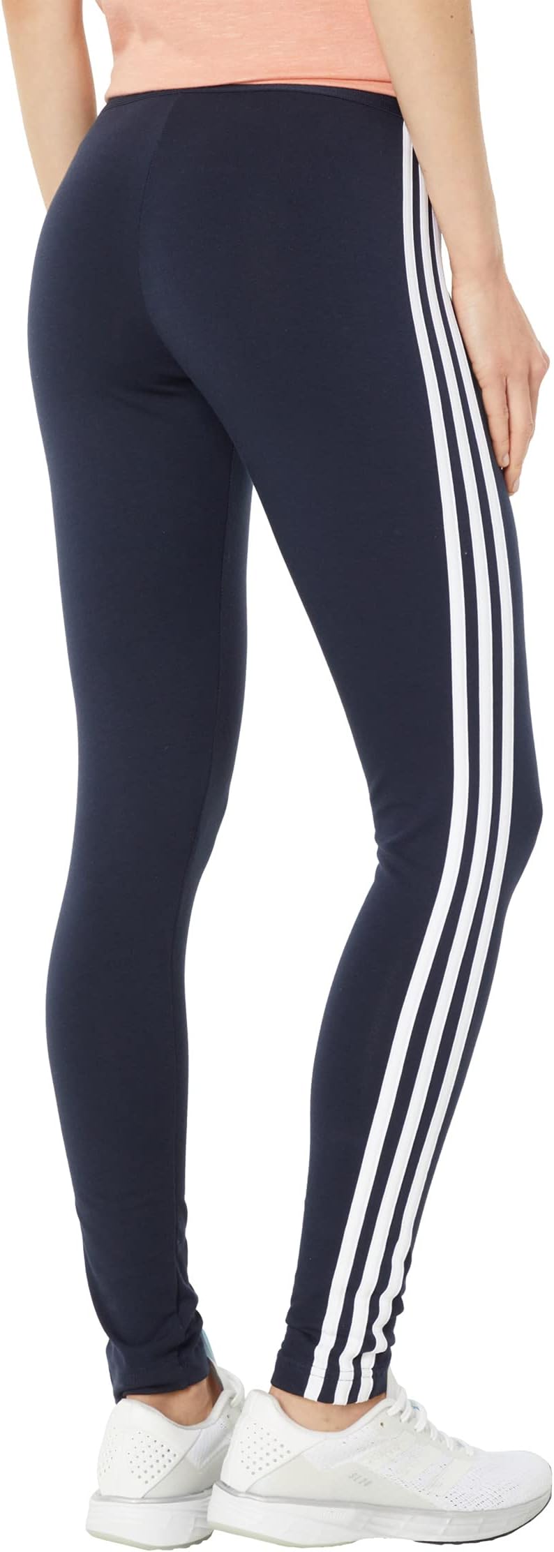 adidas 3 Stripe Leggings in Legend Ink/White