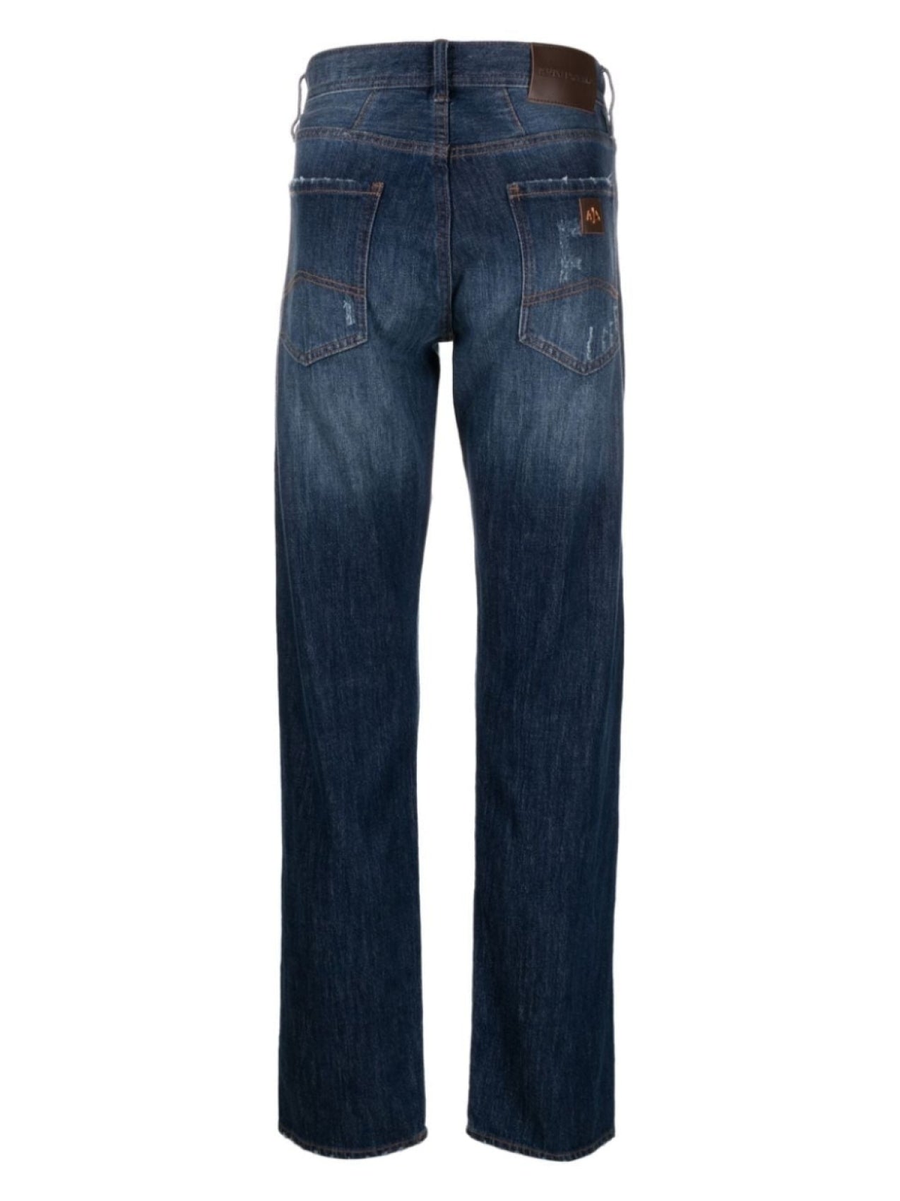 Armani Exchange Mid Rise Straight Jeans Blue