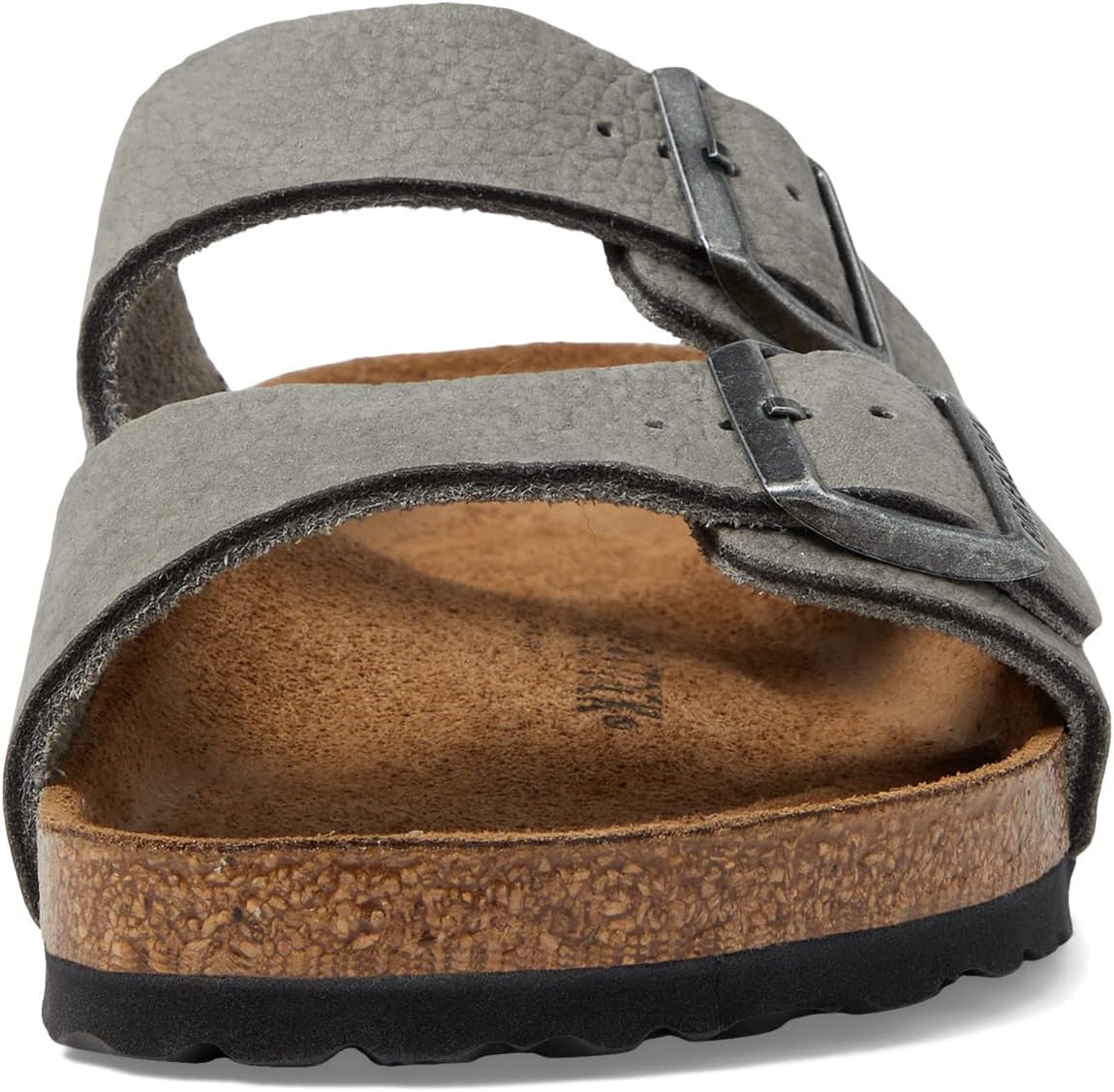 Arizona Desert Buck Birkenstock Flat Sandal in Whale Gray