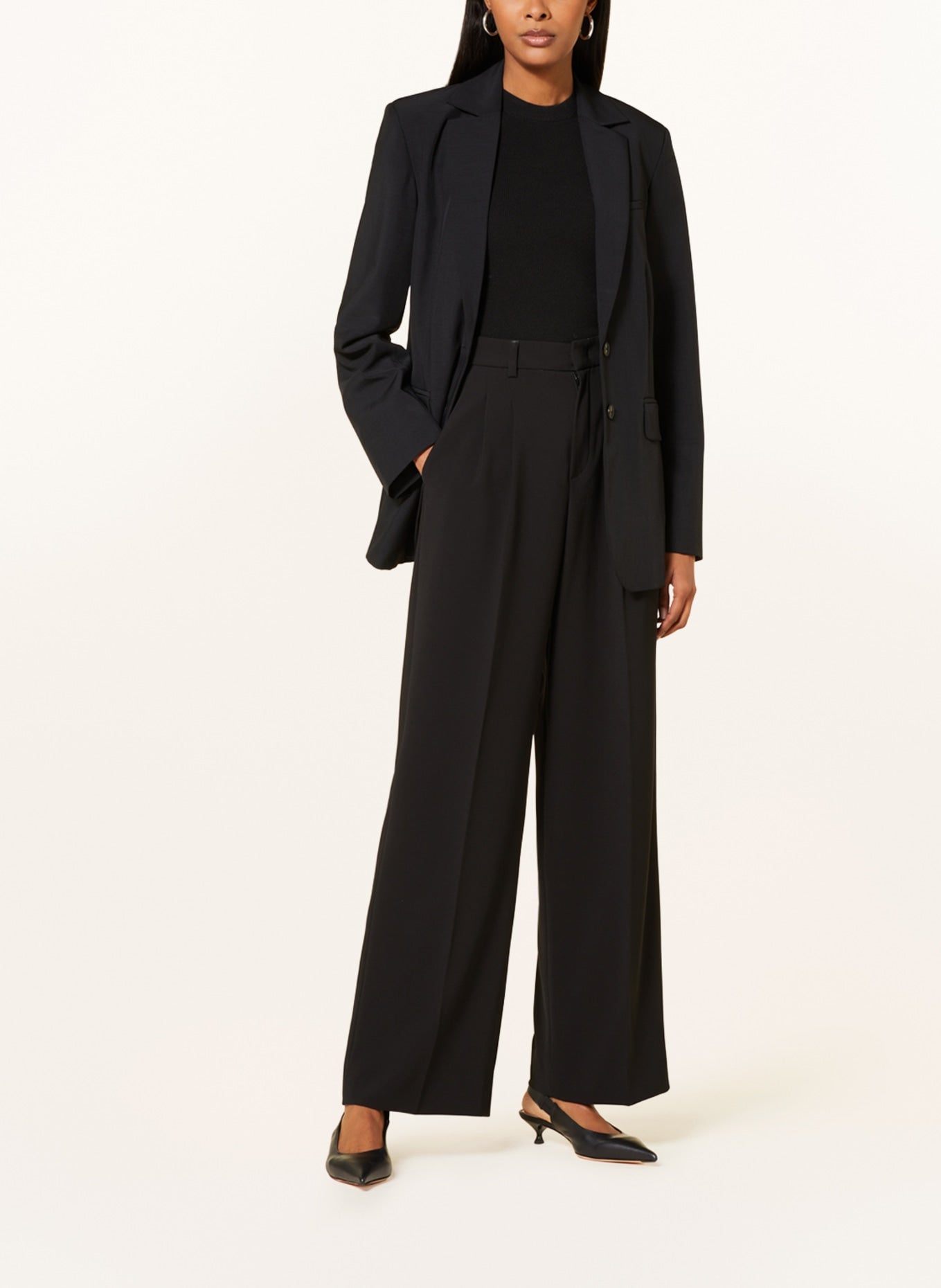 Marlene trousers ROSSI NOA, black