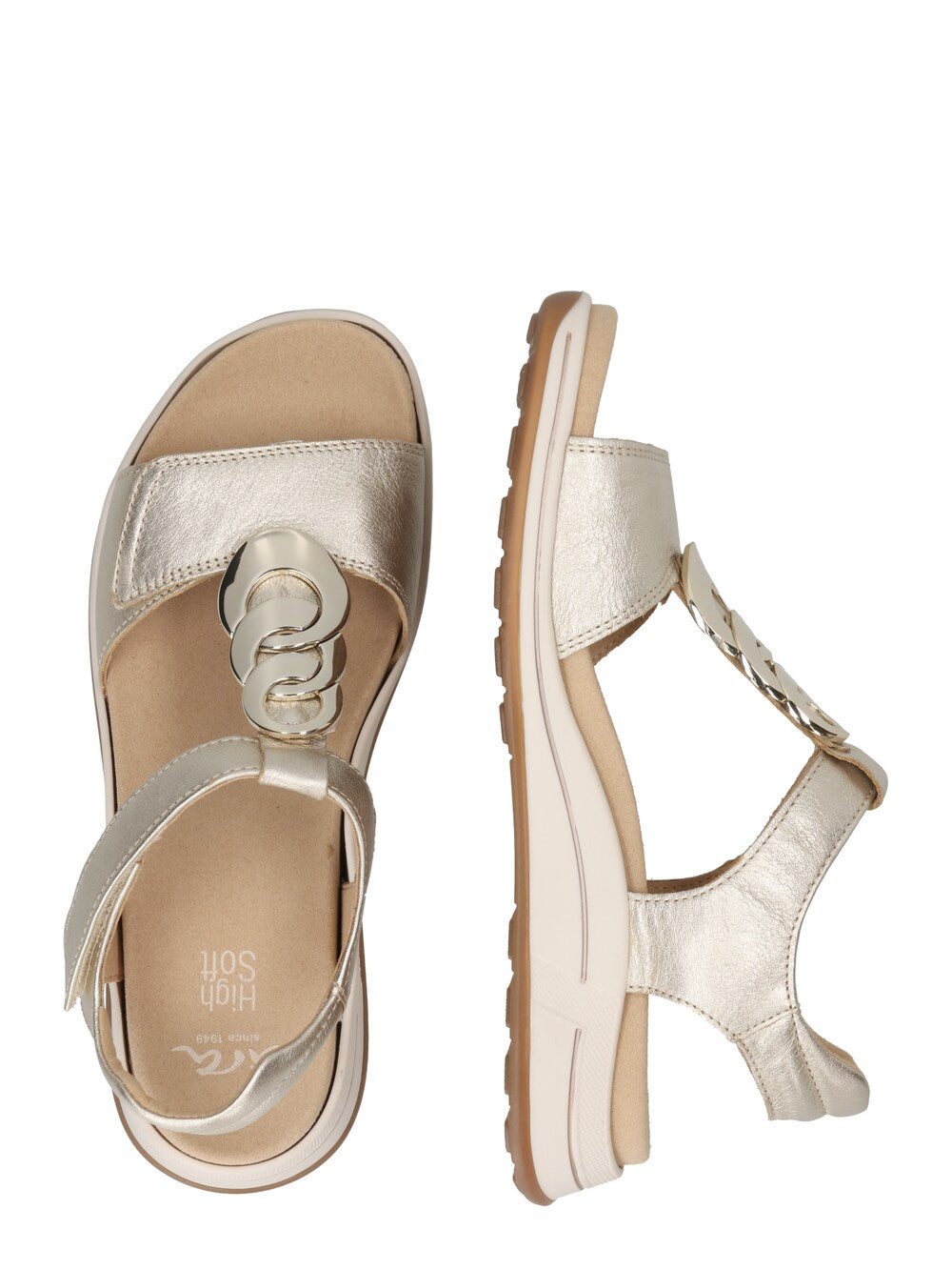 Ara OSAKA sandals, gold