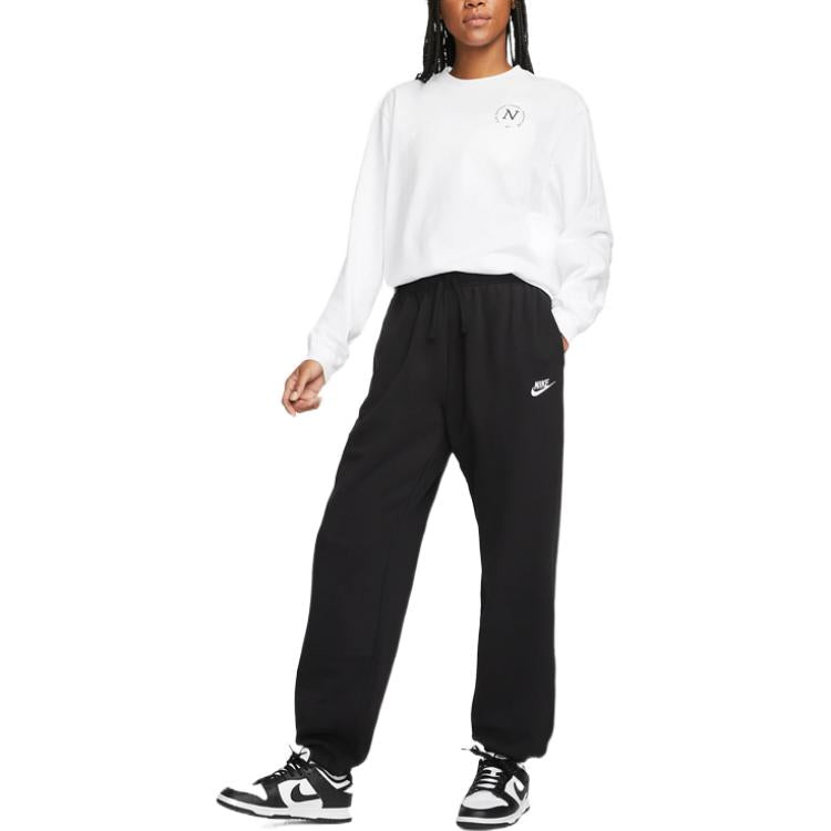 Knitted sweatpants women black Nike