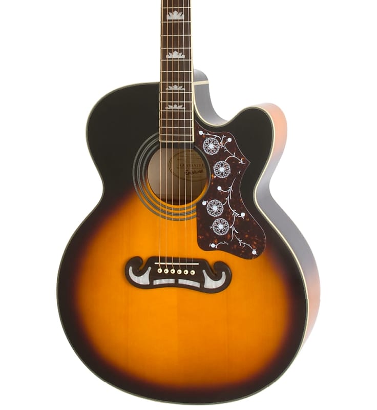 جيتار كهربائي صوتي Epiphone J-200 EC Studio - Vintage Sunburst