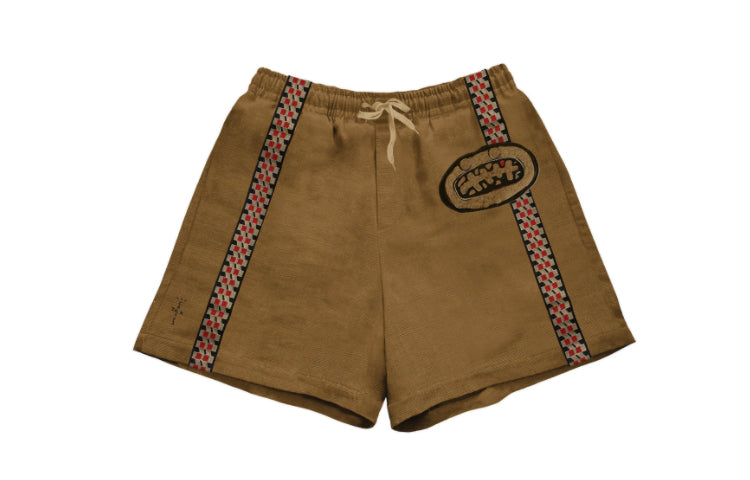 Travis Scott Unisex Casual Shorts, Brown