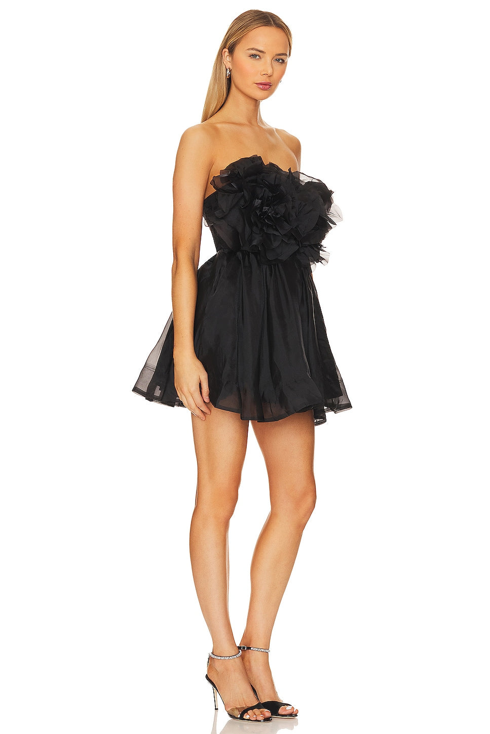 Bardot Fleurette mini dress, black