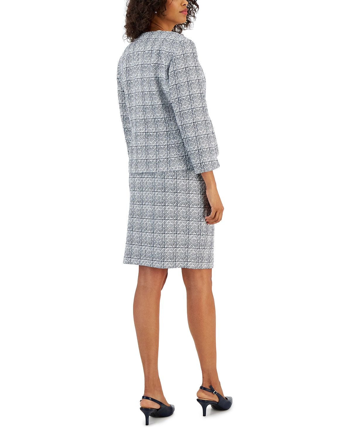 Women's tweed suit with button-down jacket and pencil skirt Nipon Boutique