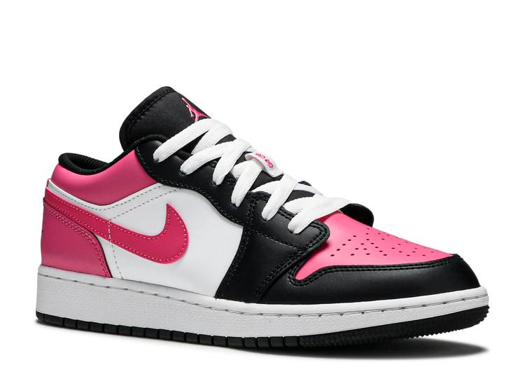 حذاء رياضي AIR JORDAN 1 LOW GS 'PINKSICLE'، باللون الأبيض