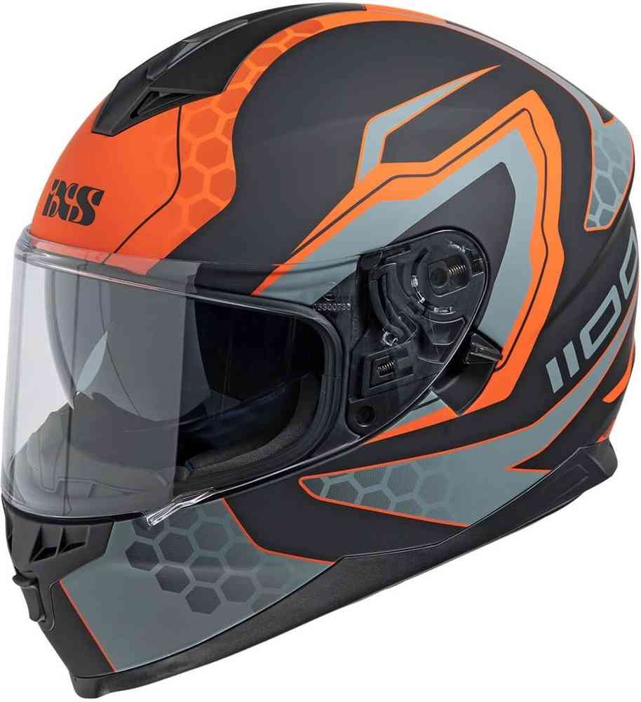 1100 2.2 Helmet IXS, matt black/orange