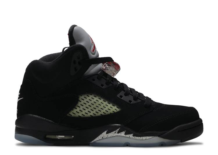 حذاء رياضي AIR JORDAN 5 RETRO OG BG 'METALLIC' 2016، أسود