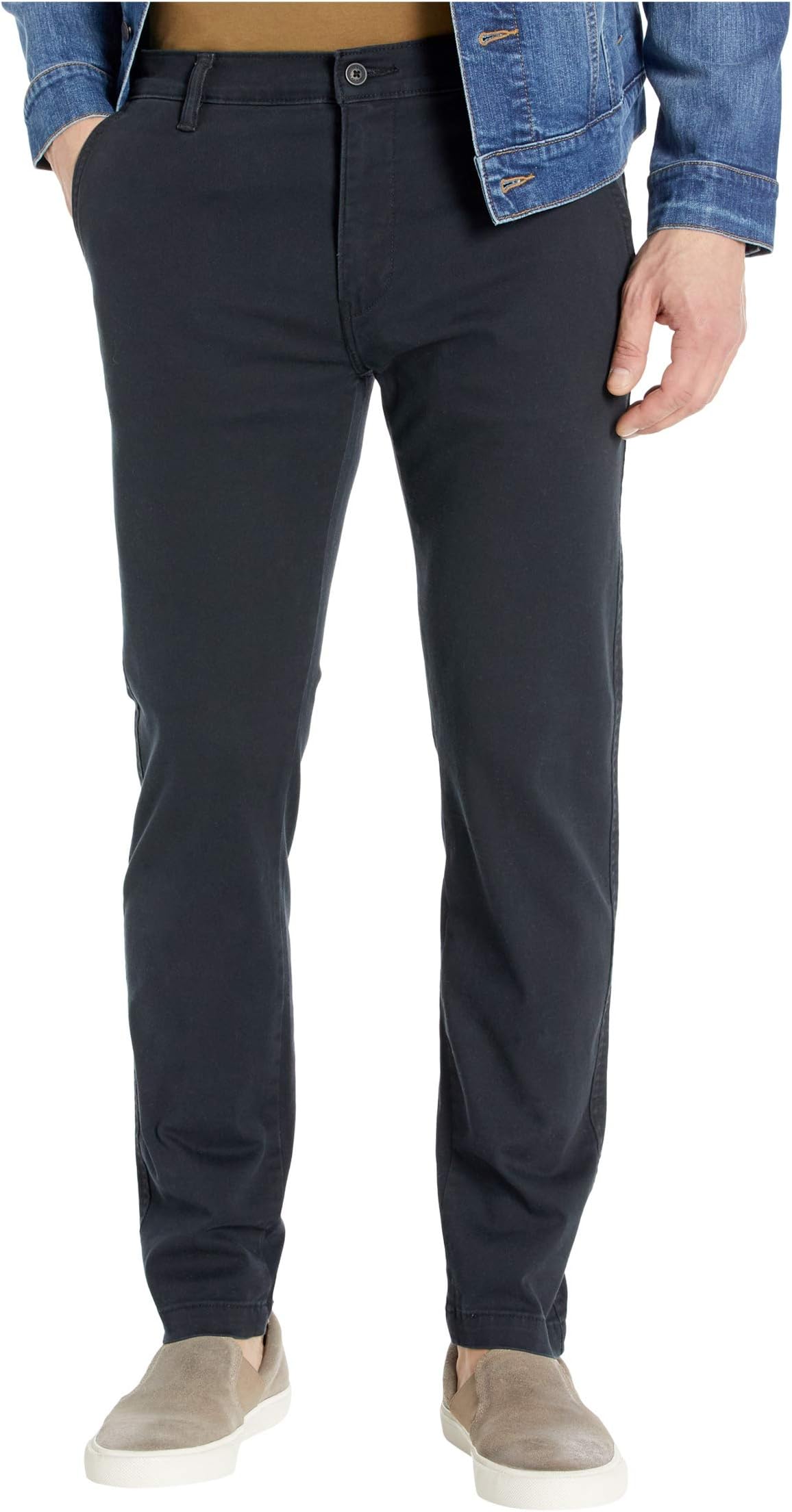 XX Levi's Standard Tapered Chinos in Mineral Black Stretch Twill