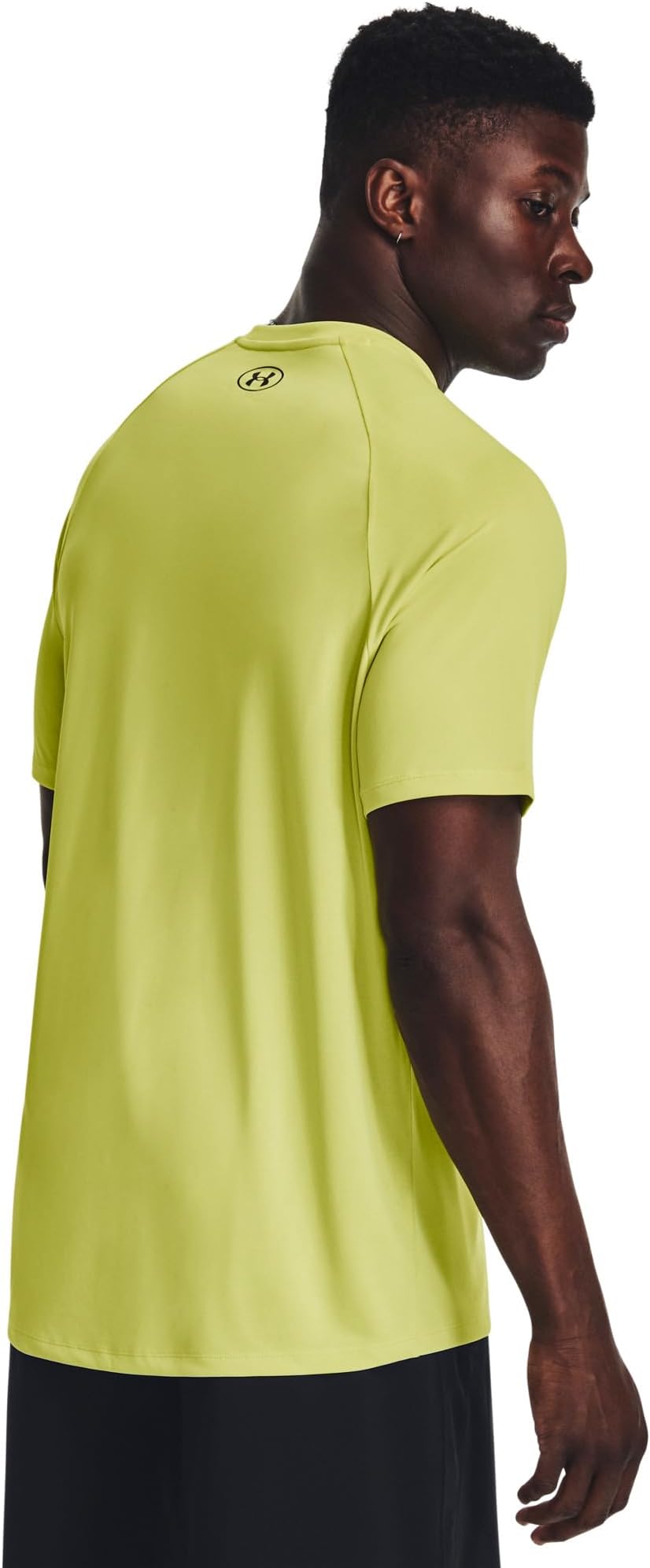 UA Tech Under Armor Short Sleeve T-Shirt in Lime Yellow/Black