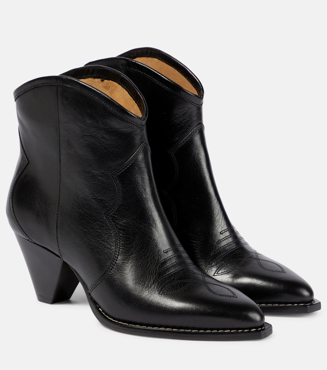 Darizo Isabel Marant leather ankle boots, black