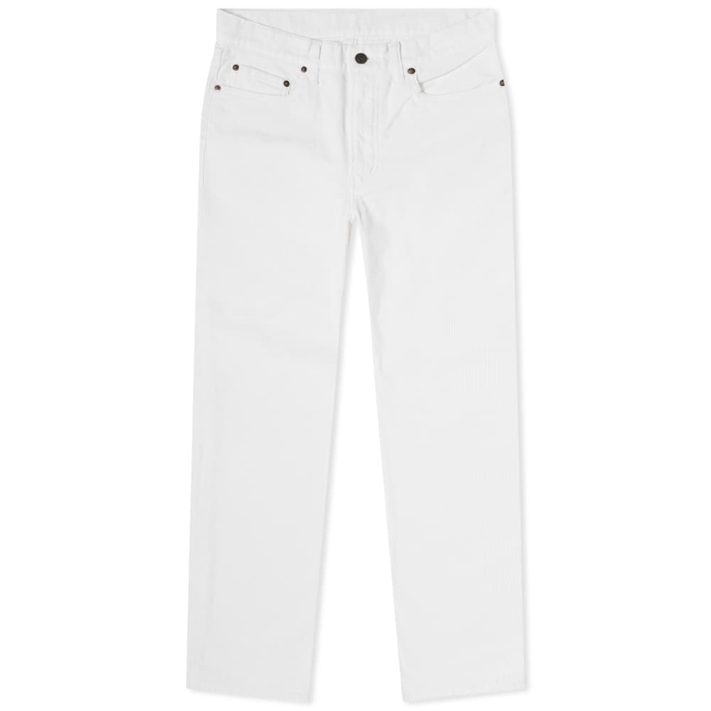 Beams Plus corduroy trousers with 5 pockets, white