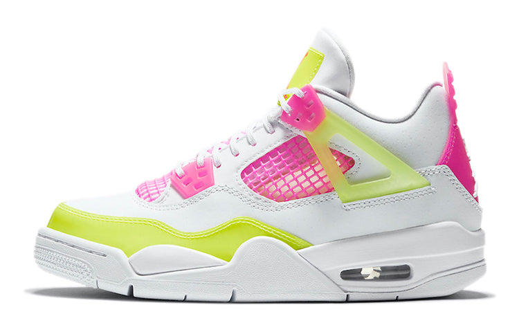 Jordan 4 Retro White Lemon Pink (GS)