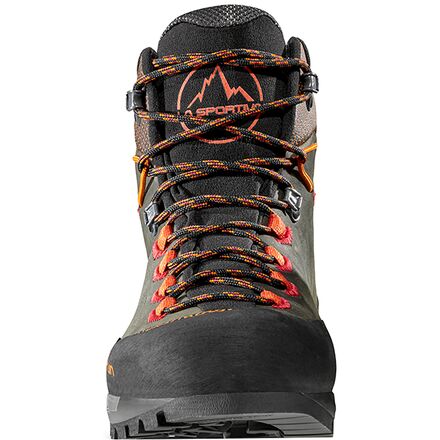 Trango Tech Leather GTX men's climbing boots La Sportiva, Carbon/Hawaiian Sun