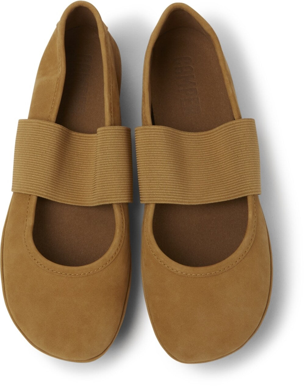 Ballerinas with strap Camper Right Nina, light brown