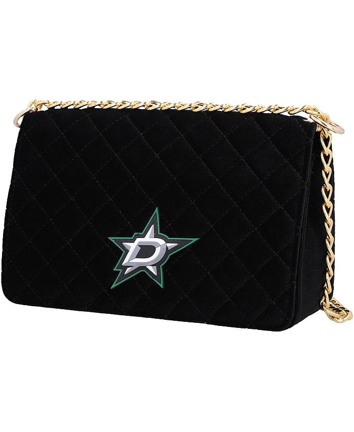 Women's Dallas Stars Cuce Velvet Bag, Black