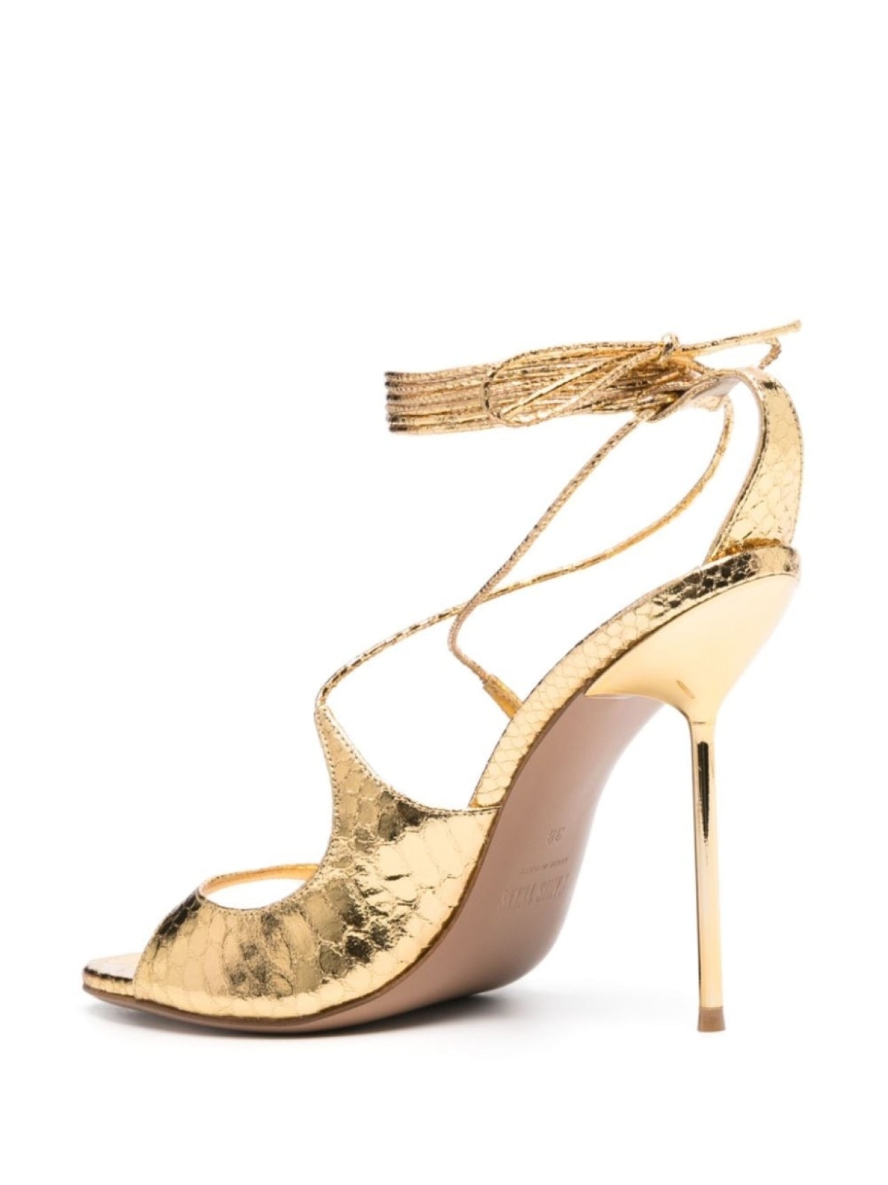 Paris Texas Heeled Sandals, Gold