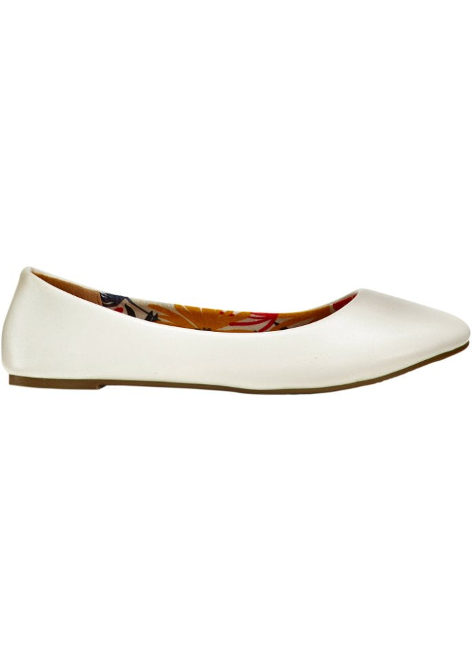 Ballerinas Bpc Bonprix Collection, white