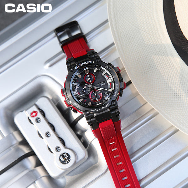 ساعة CASIO G-Shock MT-G 'Black Red' باللون الأحمر