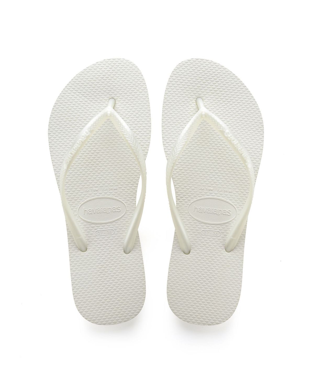 Women's narrow slippers Havaianas, white