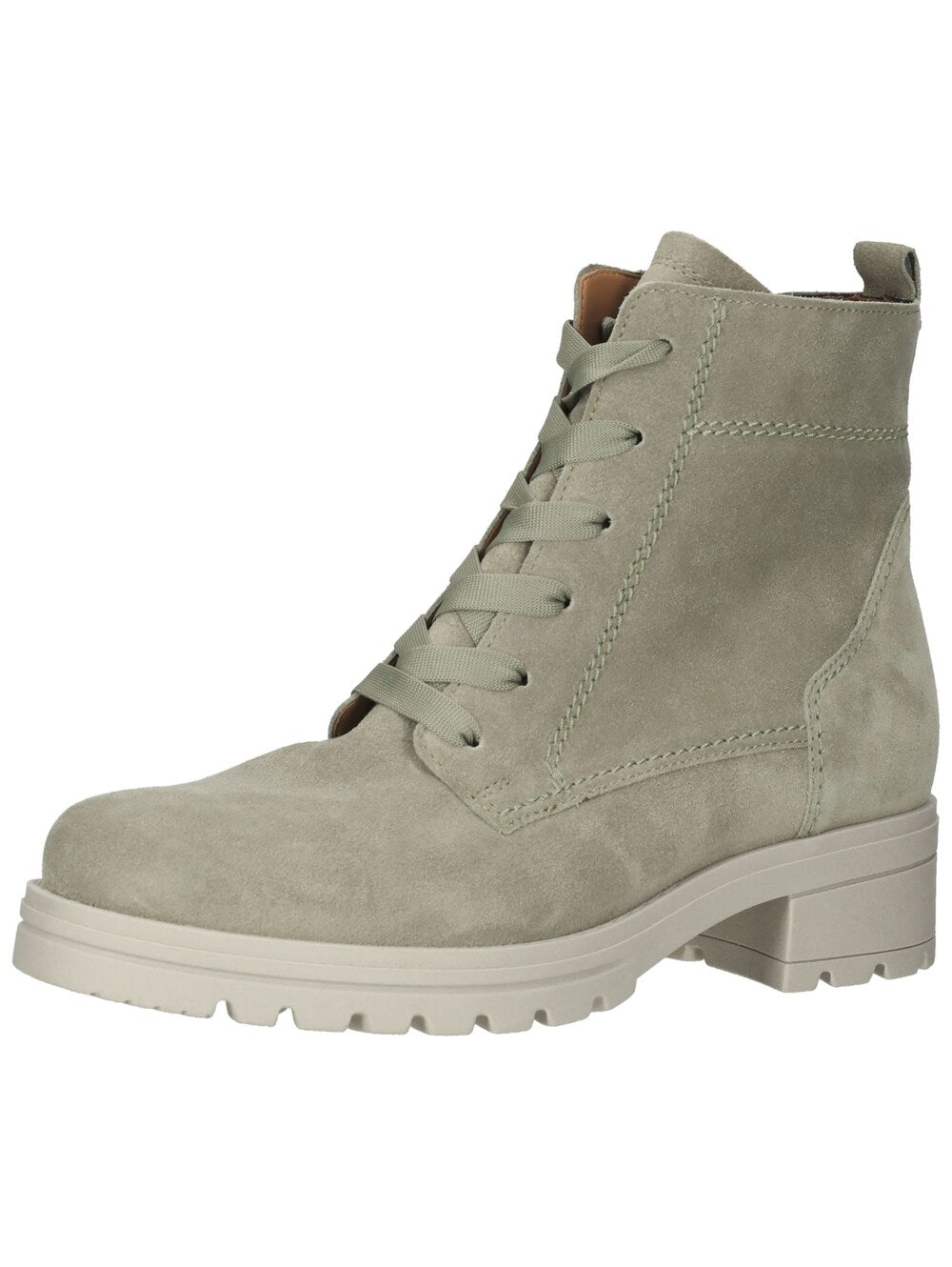 Gabor Lace-Up Ankle Boots, Pastel Green