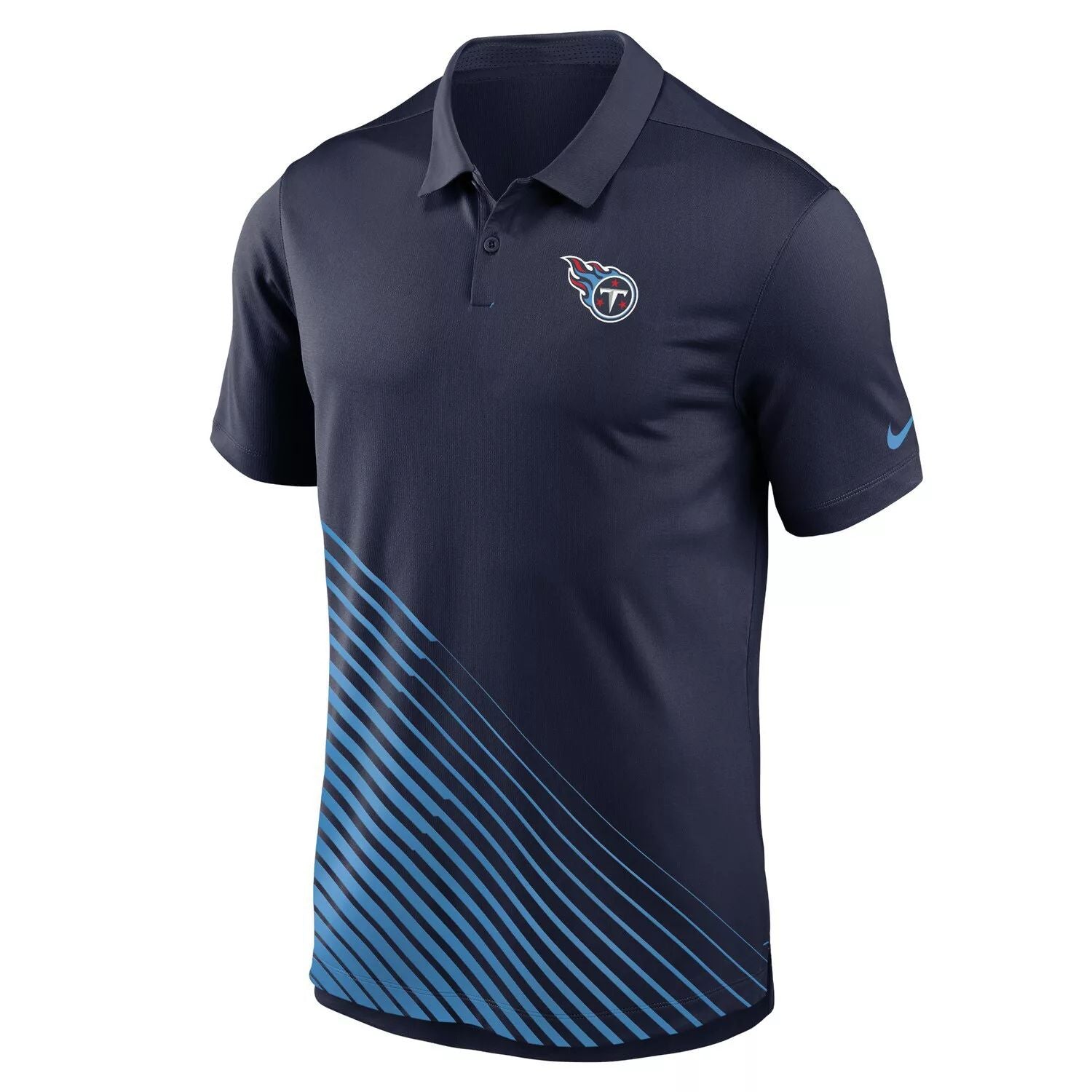 قميص بولو رجالي من Tennessee Titans Vapor Performance Nike Navy