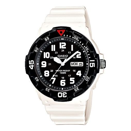 CASIO Diving Sports /White Mens Black Analog Watch, black