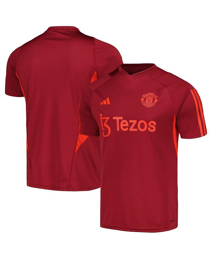 adidas 2023/24 Manchester United Men's Burgundy Training Jersey Red