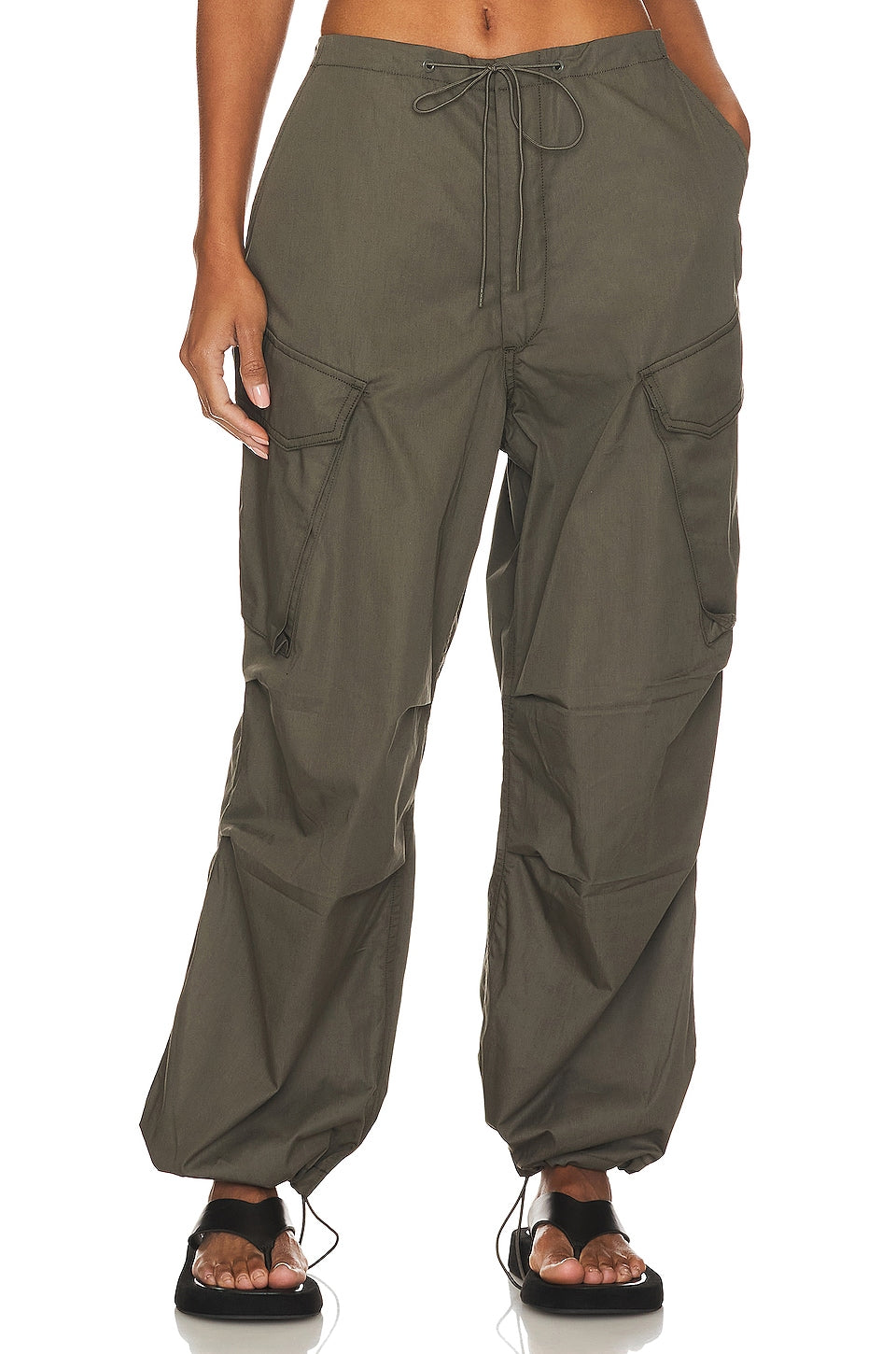 AGOLDE Ginerva Cargo trousers, Caviar color