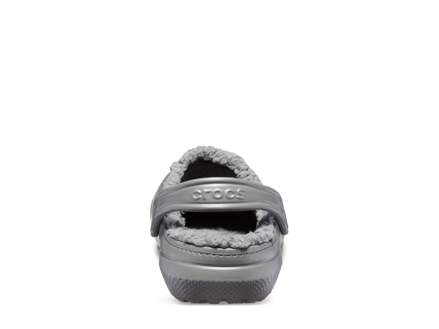 Crocs Classic men's clog slippers, lined, gray