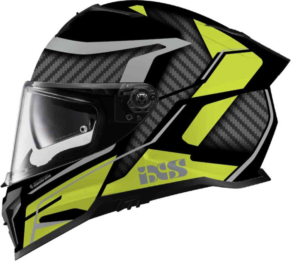 خوذة iXS912 SV 2.0 مع شفرة IXS، باللون الأسود غير اللامع/الأصفر