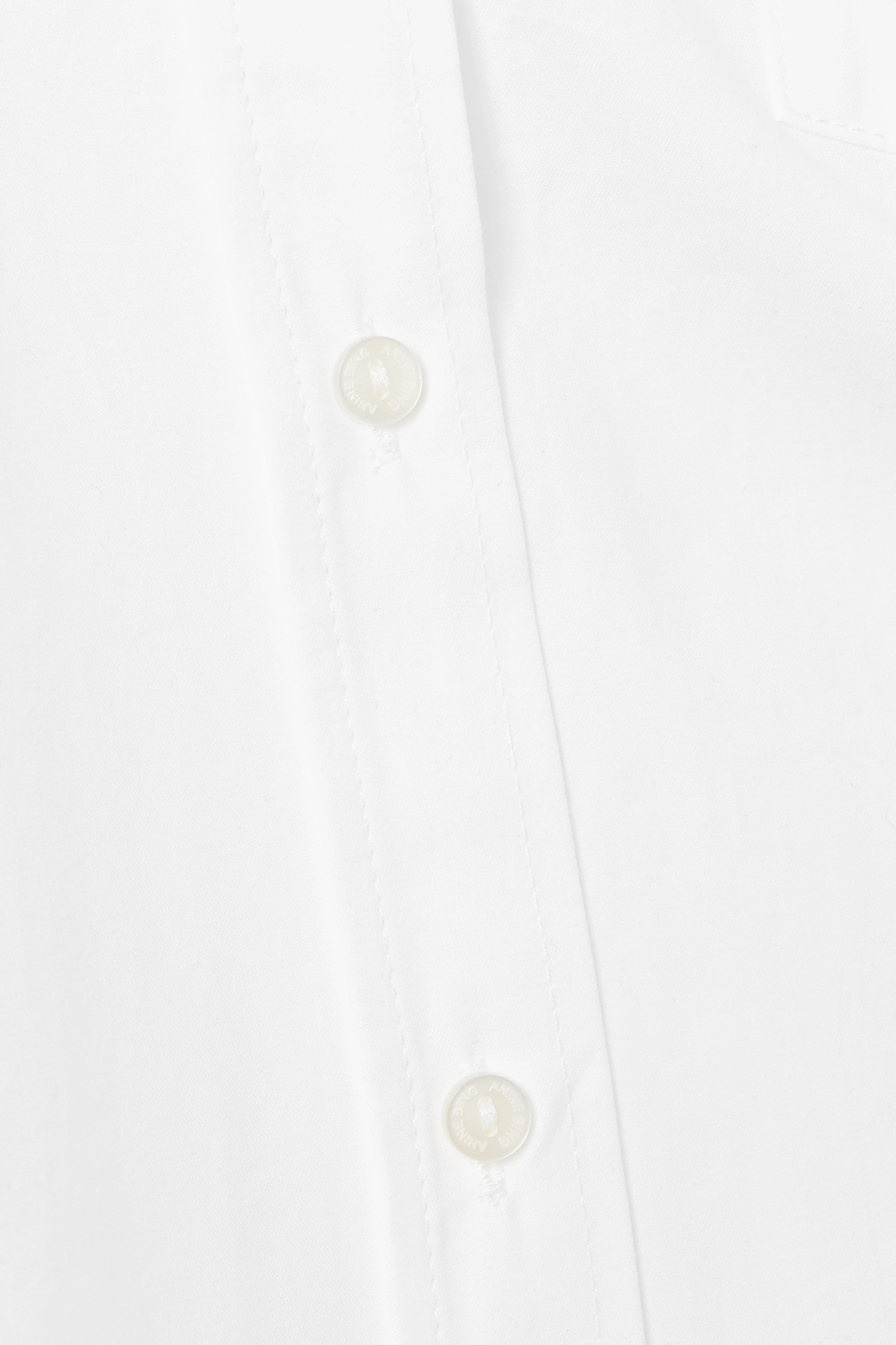 ANINE BING cotton poplin Mika shirt, white