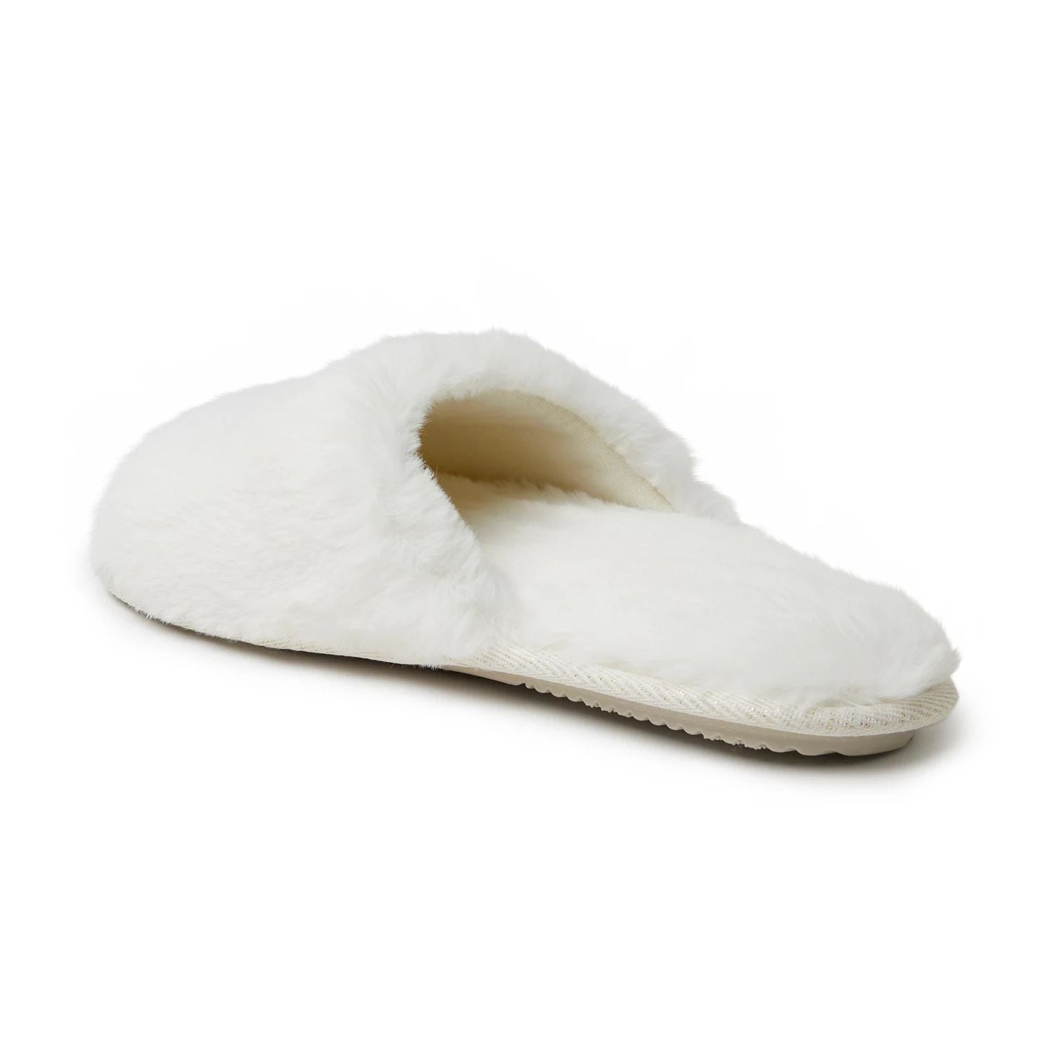 Dearfoams "I Do" Dearfoams Women's Faux Fur Wedding Slippers