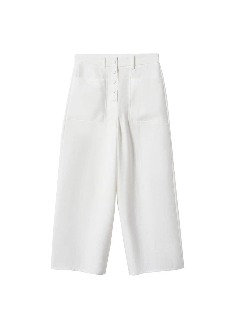 Mango loose trousers, white