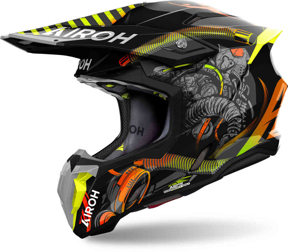 Twist 3 Toxic Airoh Motocross Helmet