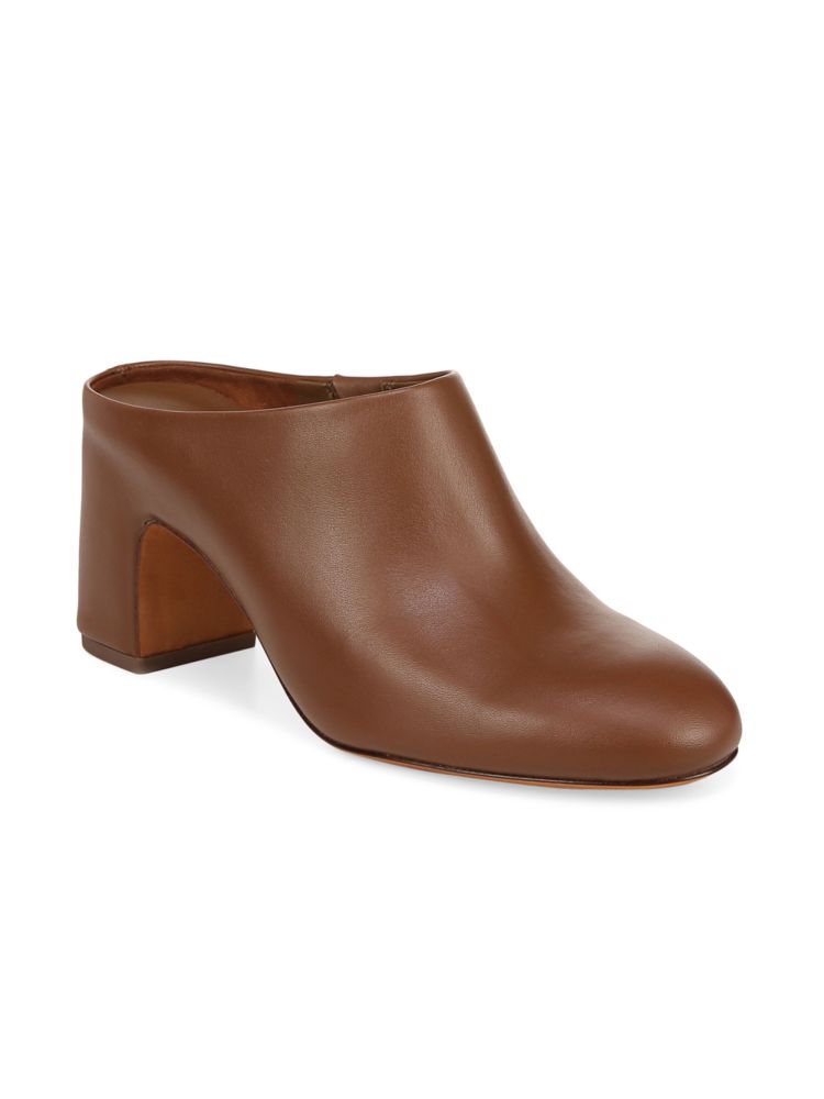 Vince Tala Block Heel Mules, Brown