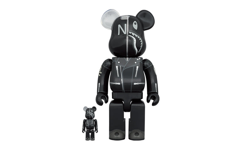 Be@rbrick x A Bathing Ape(R) x Neighborhood(R) 100% و400% "أسود"