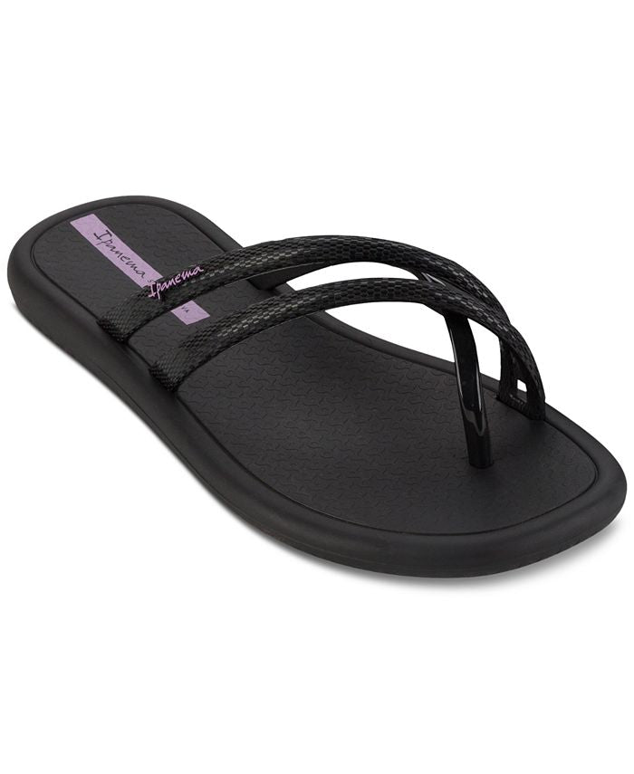 Women's thong sandals Meu Sol Rasteira AD Ipanema, black