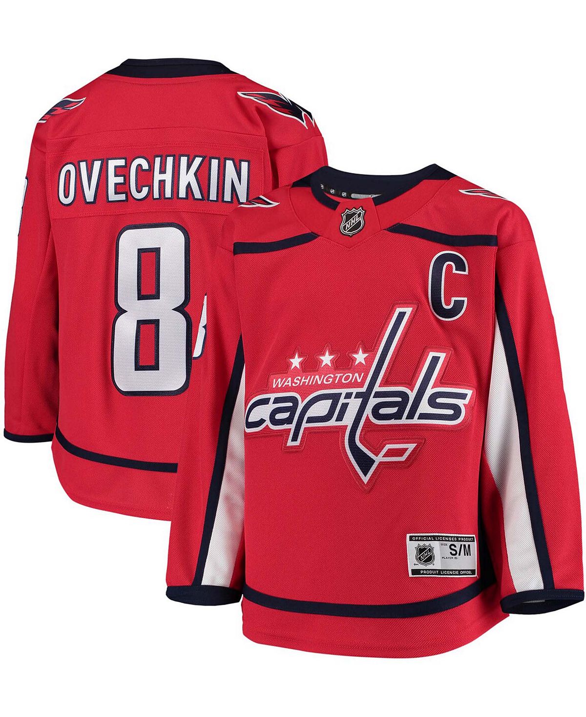 Big Boys Alexander Ovechkin Red Washington Capitals Home Premier Player Jersey Outerstuff