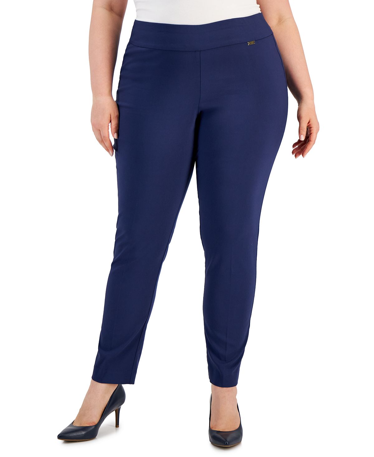 Plus Size Skinny Pants with Tummy Control I. International Concepts