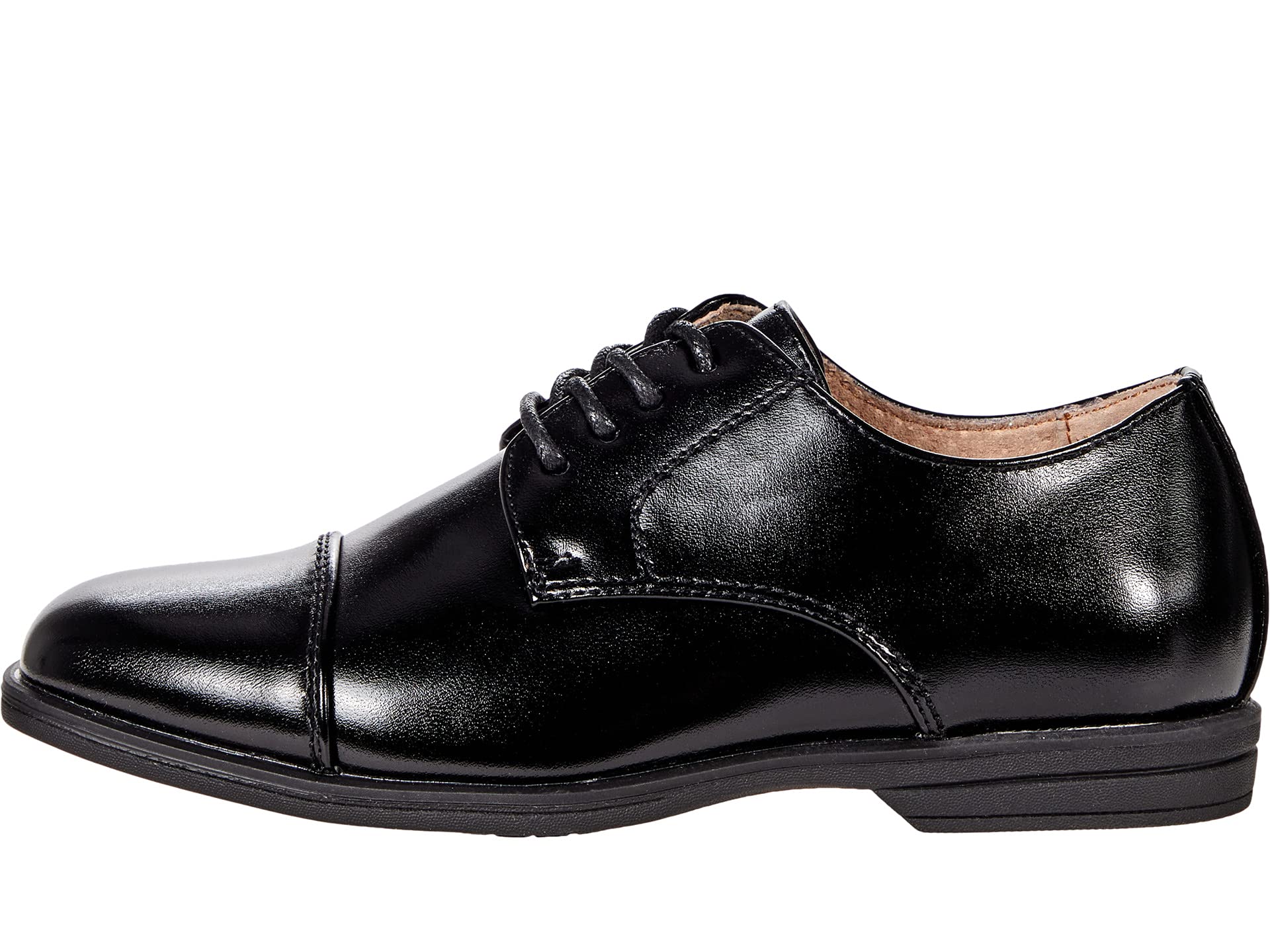 حذاء أكسفورد Florsheim Kids Rolan Cap Toe Oxford (للأطفال الصغار/الأطفال الكبار)، باللون الأسود