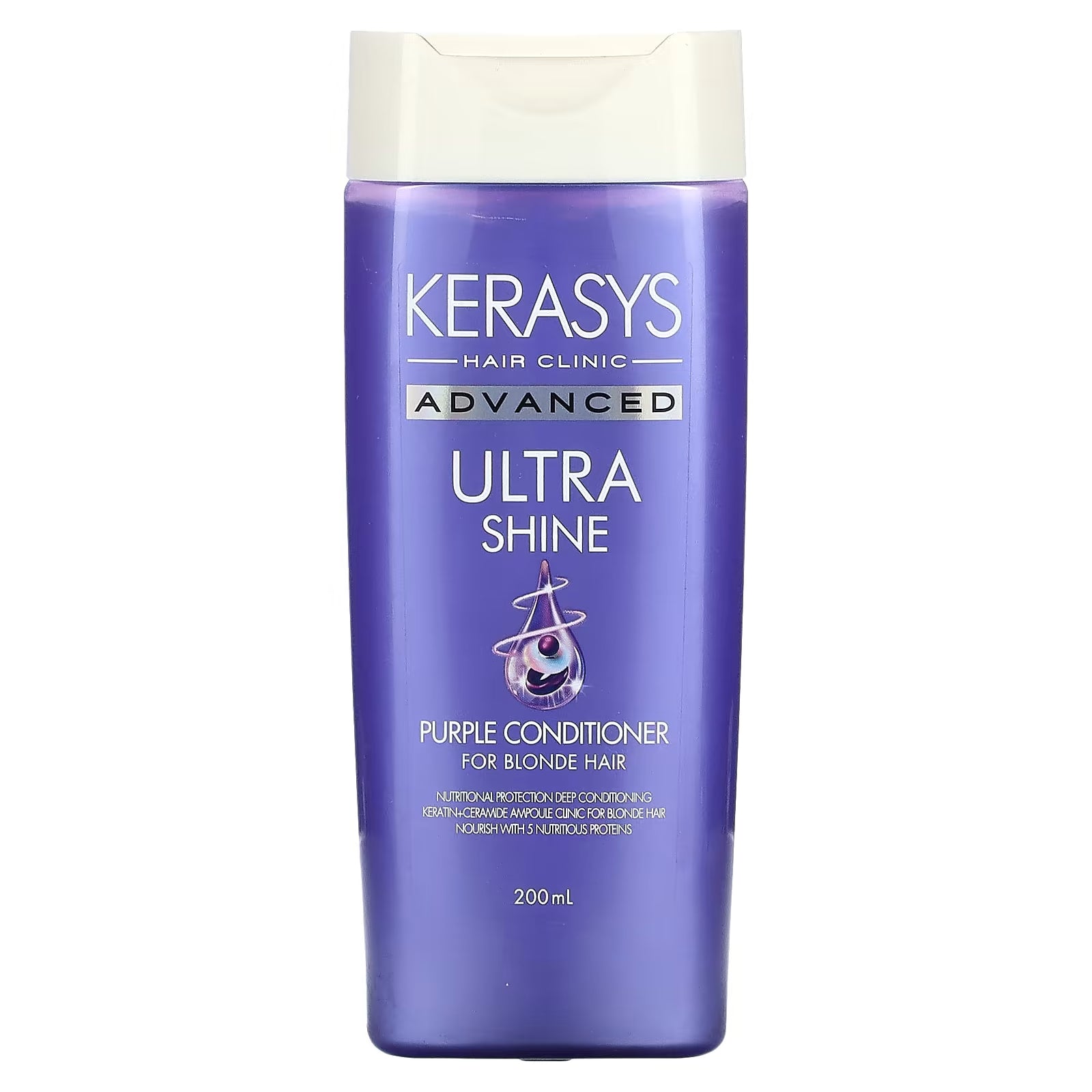 بلسم Kerasys Ultra Shine Purple للشعر الأشقر، 200 مل.