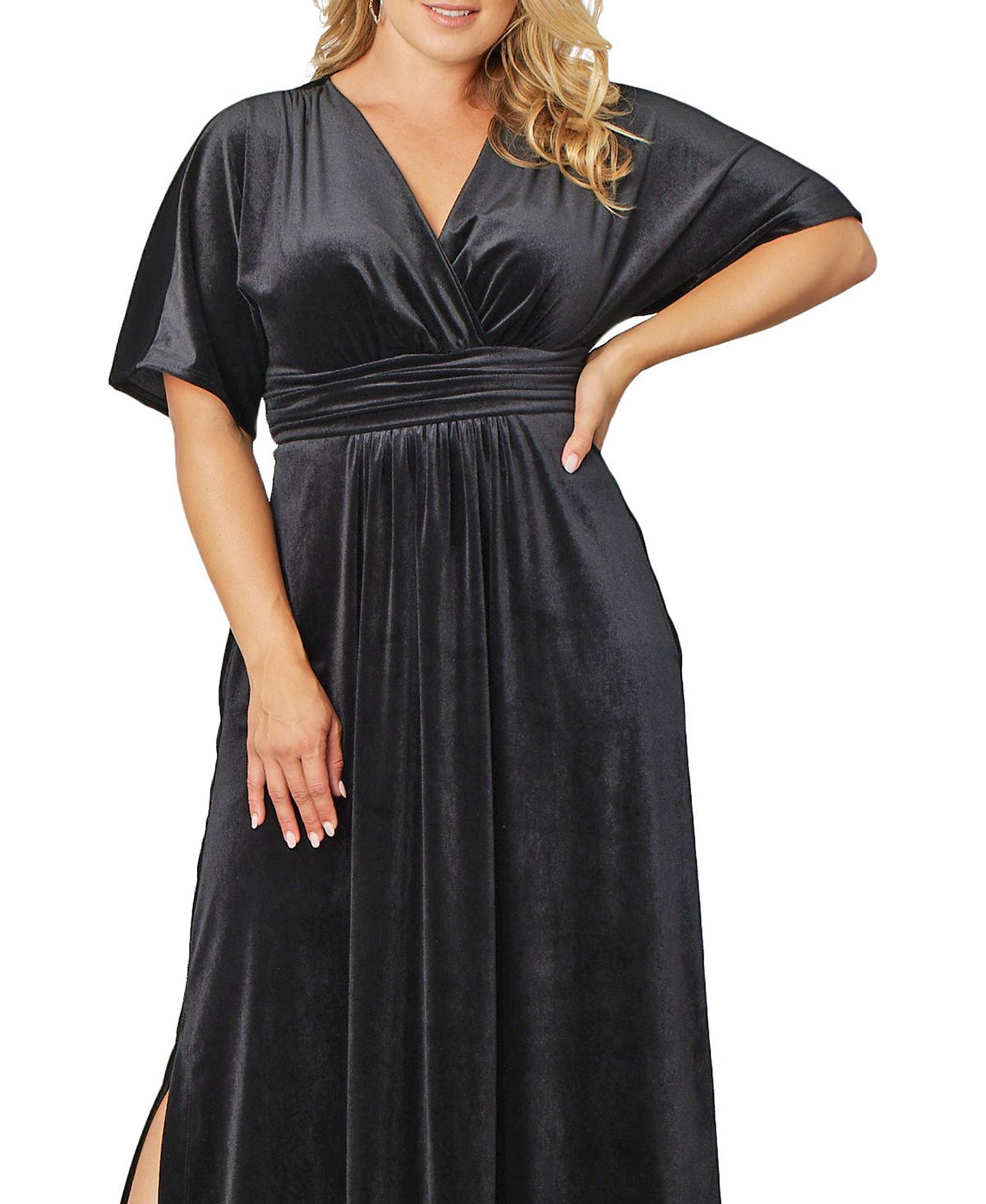 Women's Plus Size Velvet Evening Dress Verona Kiyonna